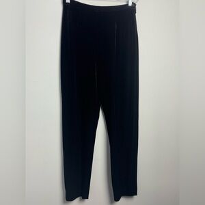 JENNI MAX NYC Vintage Black Tapered Velvet Pants size 8